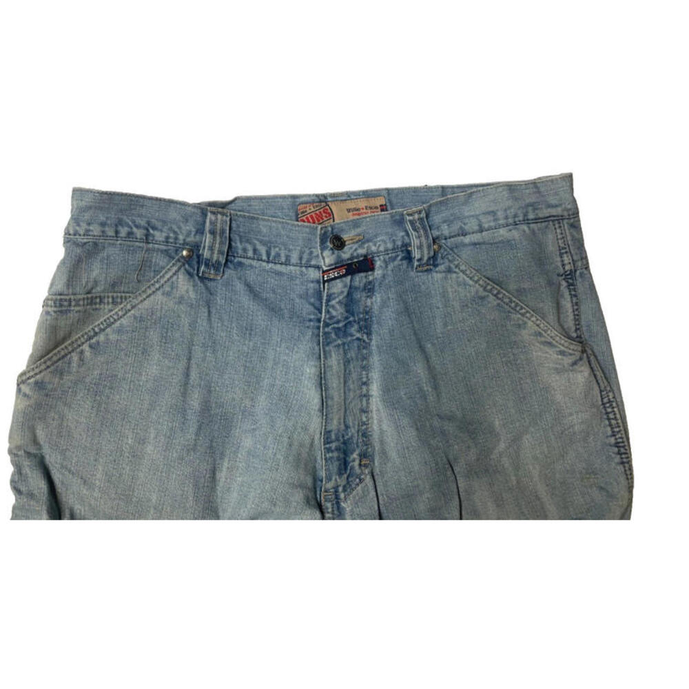 Vtg Duns Willie Esco Dungarees Mens 40 Relaxed Streetwear Jeans Rare Print Y2K - Picture 5 of 9